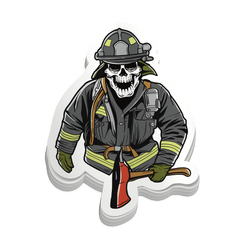 Skeleton Axe Man
