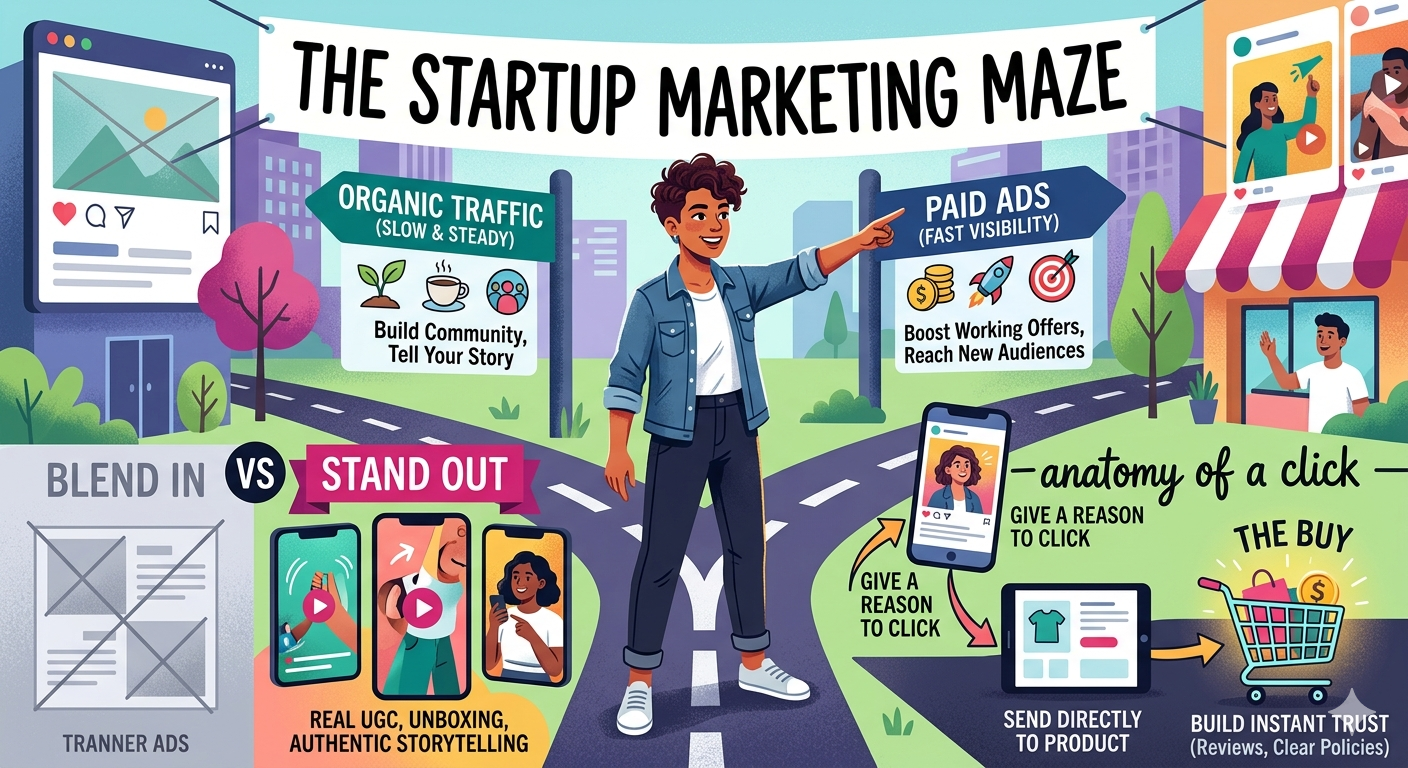 The Startup Marketing Maze: How to Stand Out, Get Clicks, and Actually Make Sales