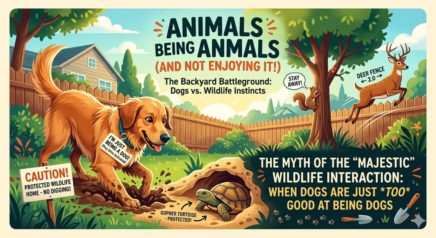 The Myth of the "Majestic" Wildlife Interaction: When Dogs Are Just Too Good at Being Dogs