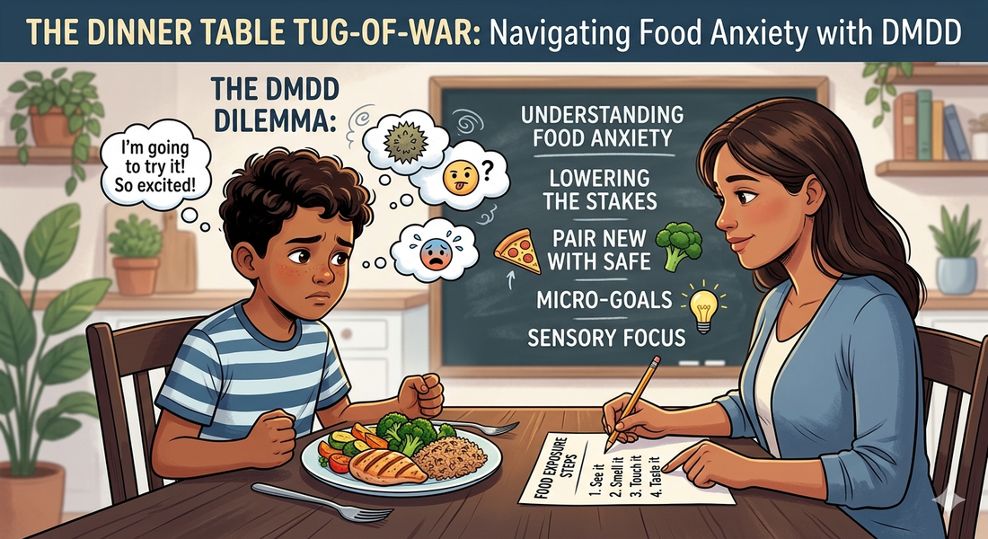 The Dinner Table Tug-of-War: Navigating Food Anxiety with DMDD
