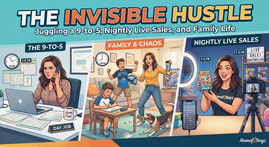 The Invisible Hustle: Juggling a 9-to-5, Nightly Live Sales, and Family Life