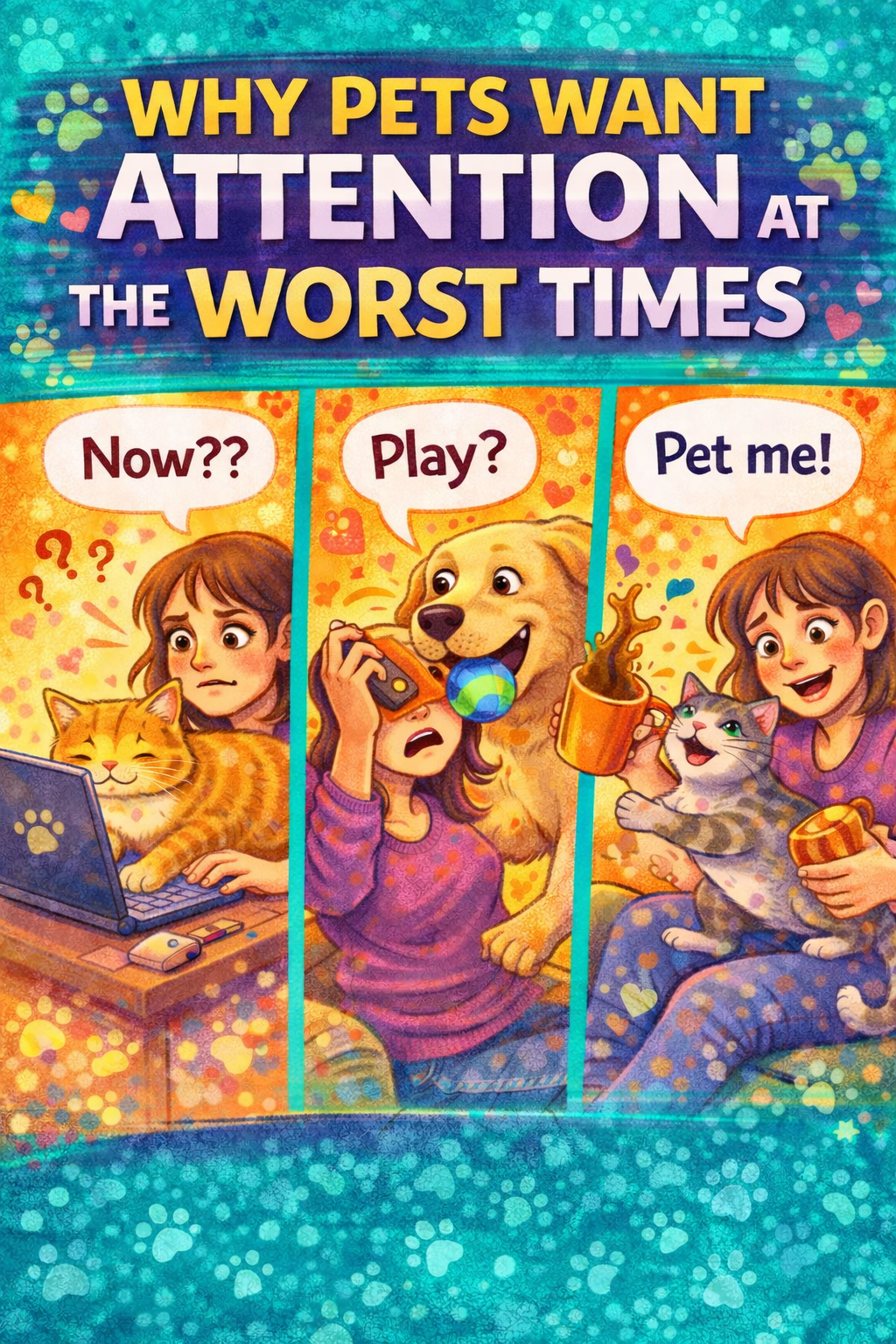 Why Pets Always Want Attention at the Worst Times