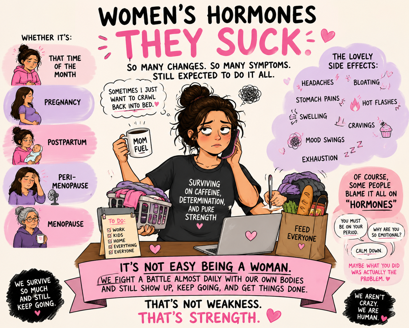 Being a Woman Is Basically Fighting Your Own Body Daily