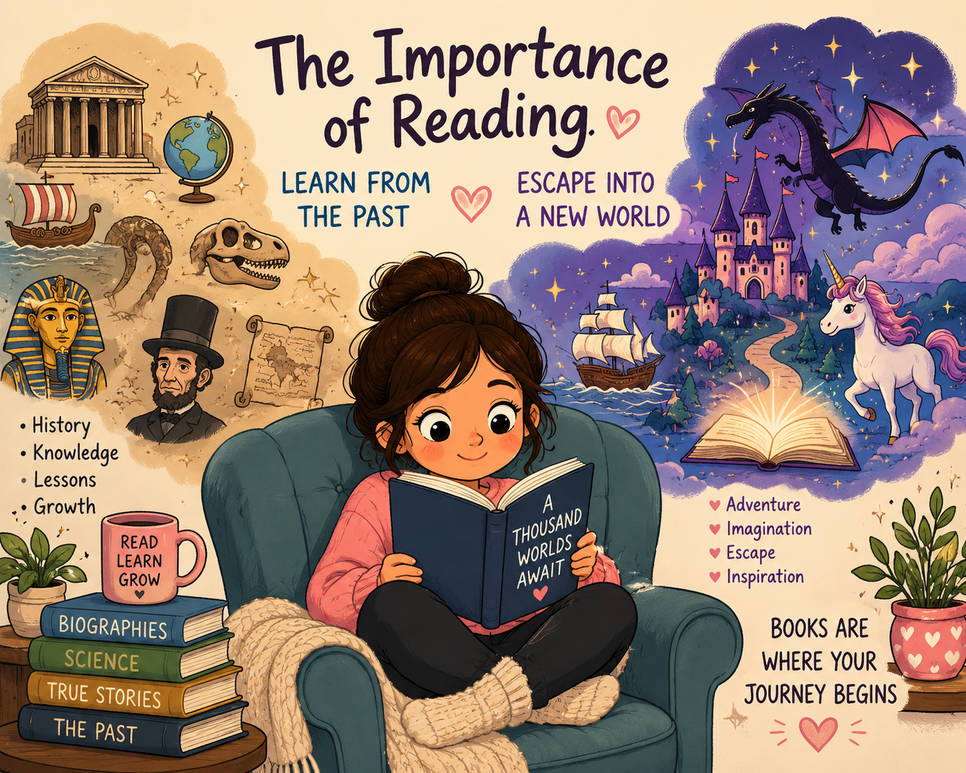 The Magic of Reading: Learning, Escaping, and Everything in Between