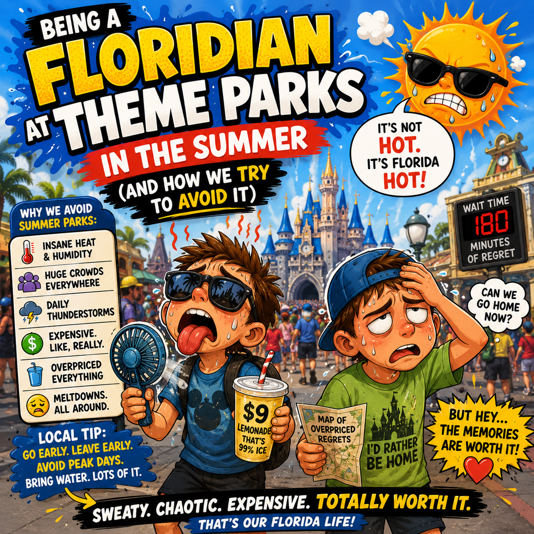 Being a Floridian at Theme Parks in the Summer Is Basically an Extreme Sport