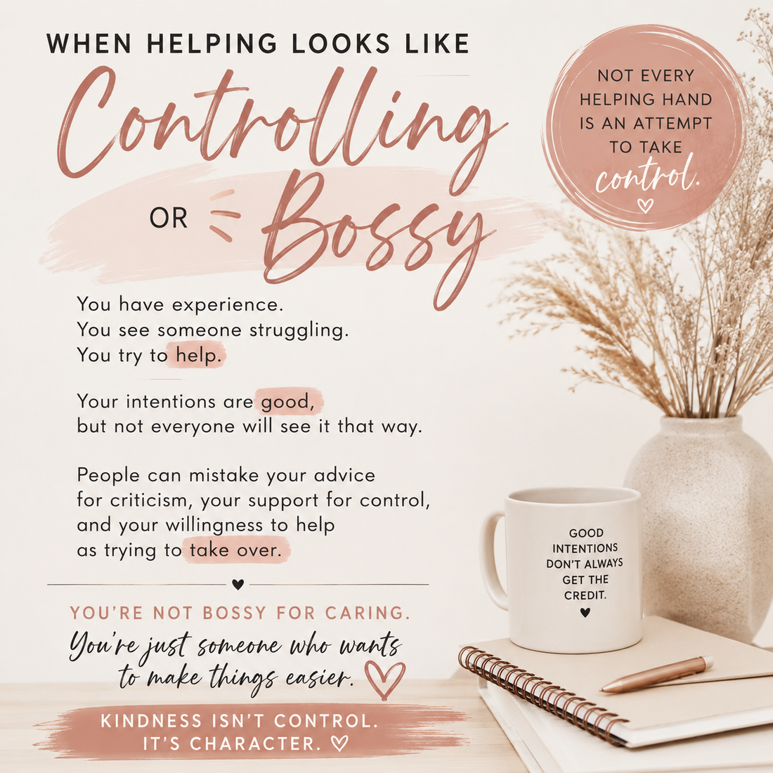 When Helping Looks Like Controlling