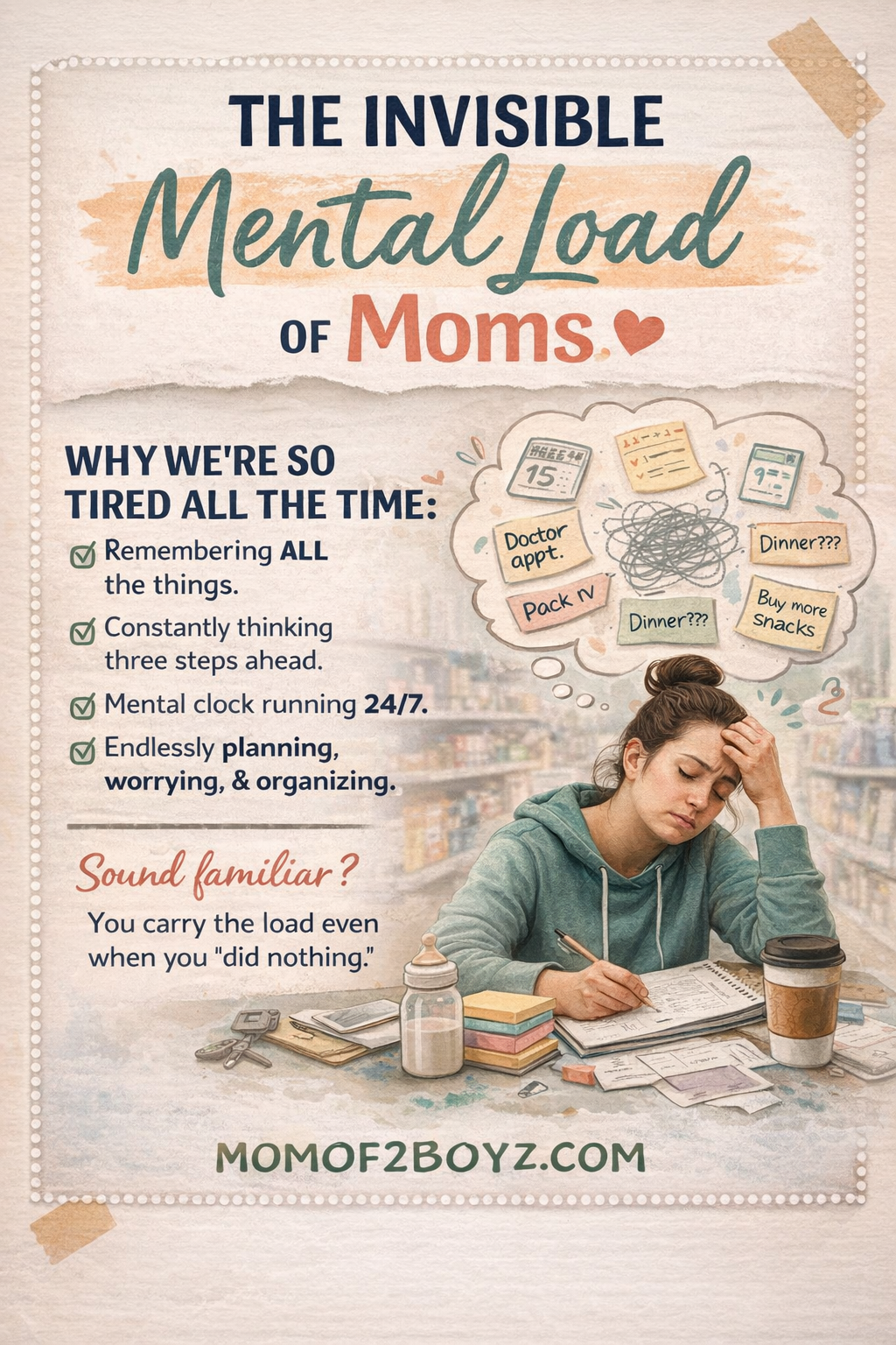 Why Moms Are Always Tired (Even When We “Did Nothing”)