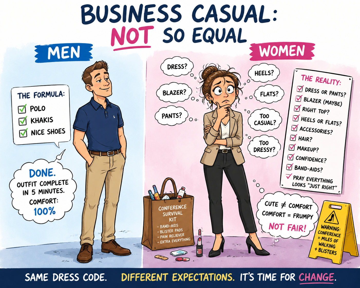Business Casual: Why Is It So Much Easier for Men?