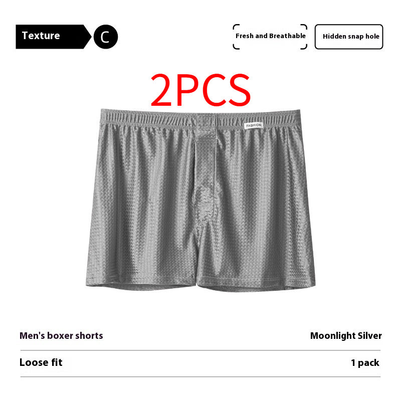 Ice Silk Arrow Pants Nylon Ice Silk Men's Boxers