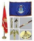 Flag Connections Air Force 3ft x 5ft Flag, Flagpole, Base, and Tassel