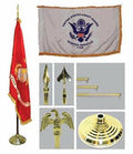 Flag Connections Army 4ft x 6ft Flag, Telescoping Flagpole, Base/Tassel