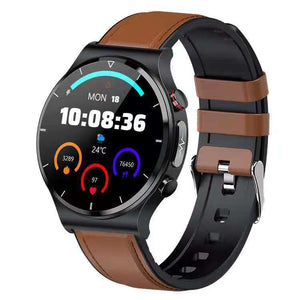 Brown leather