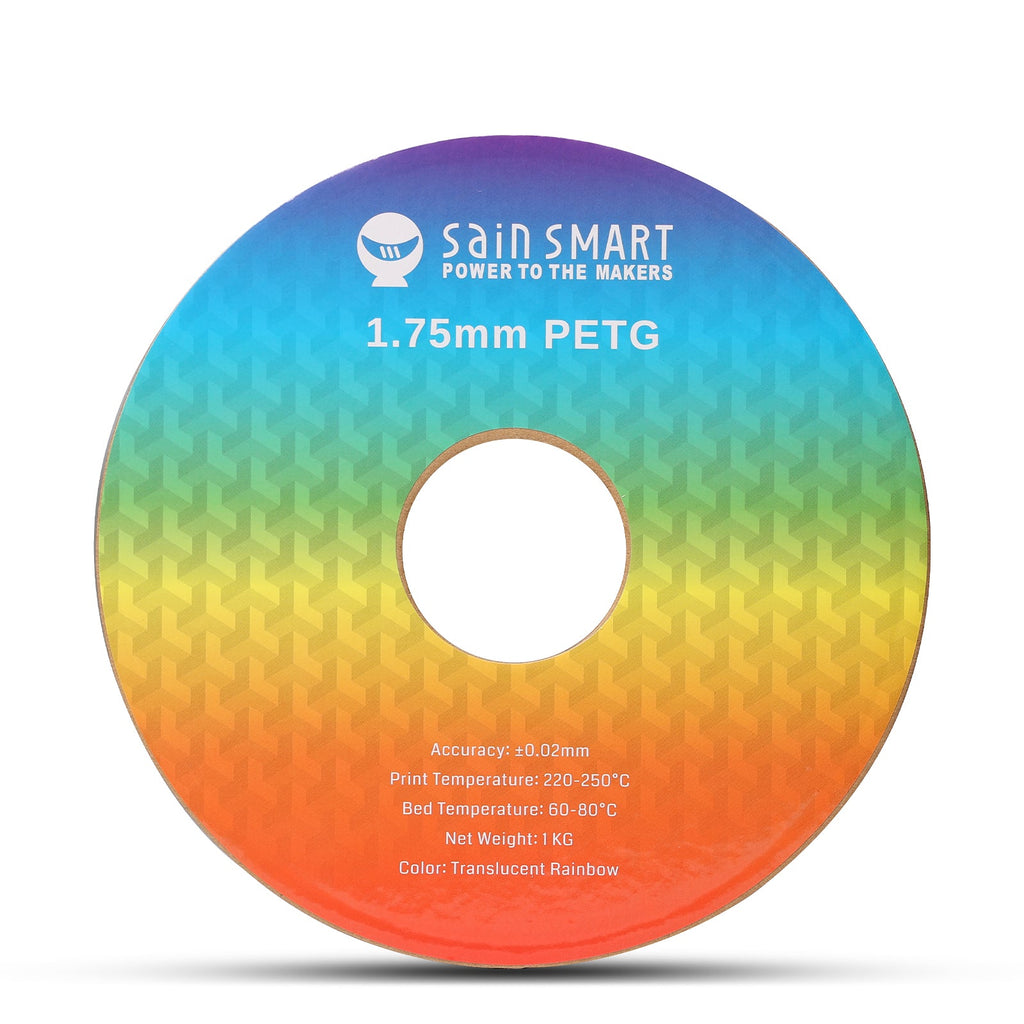 Translucent Rainbow, 1.75mm PRO-3 PETG Filament, 1kg