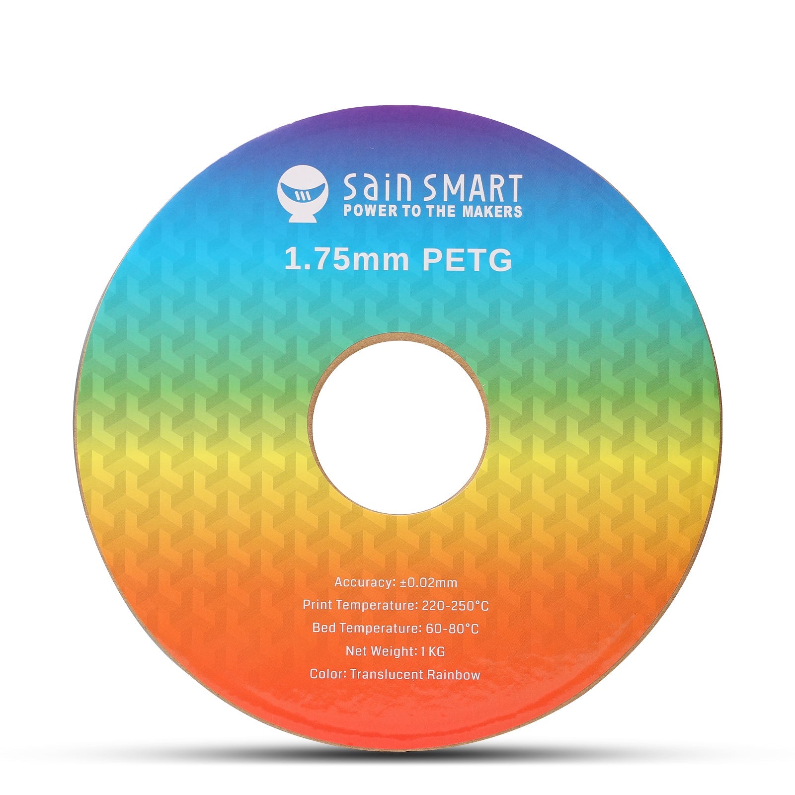 Translucent Rainbow, 1.75mm PRO-3 PETG Filament, 1kg