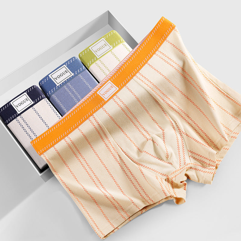 Mens 100 Cotton Antibacterial Sweat-Absorbent And Breathable Shorts