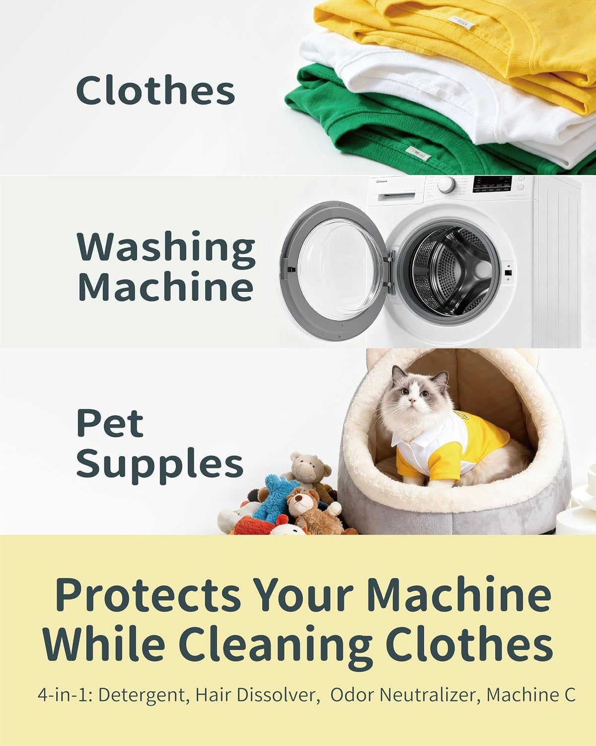 Pet Hair & Odor Laundry Remover Powder – 6-Month Supply