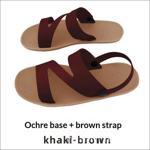 Khaki Base Brown Strap