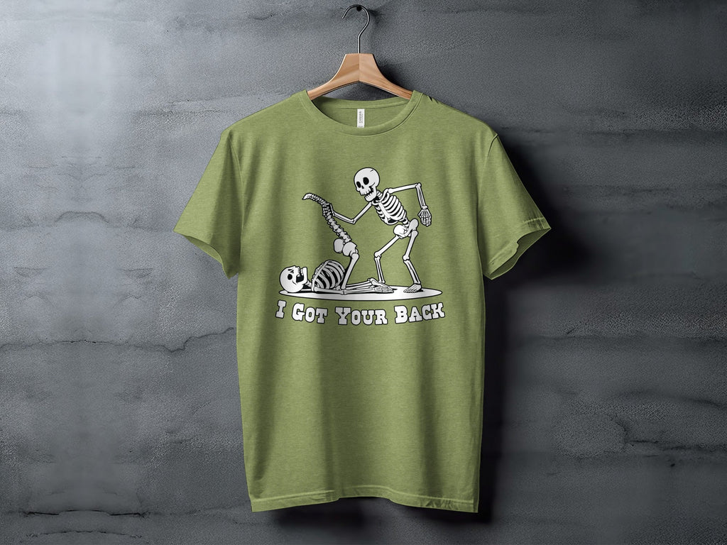 I Got Your Back Skeletons Funny Anatomy Joke Design T-Shirt