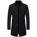Lapel New Middle-aged Men Coat Woolen Coat
