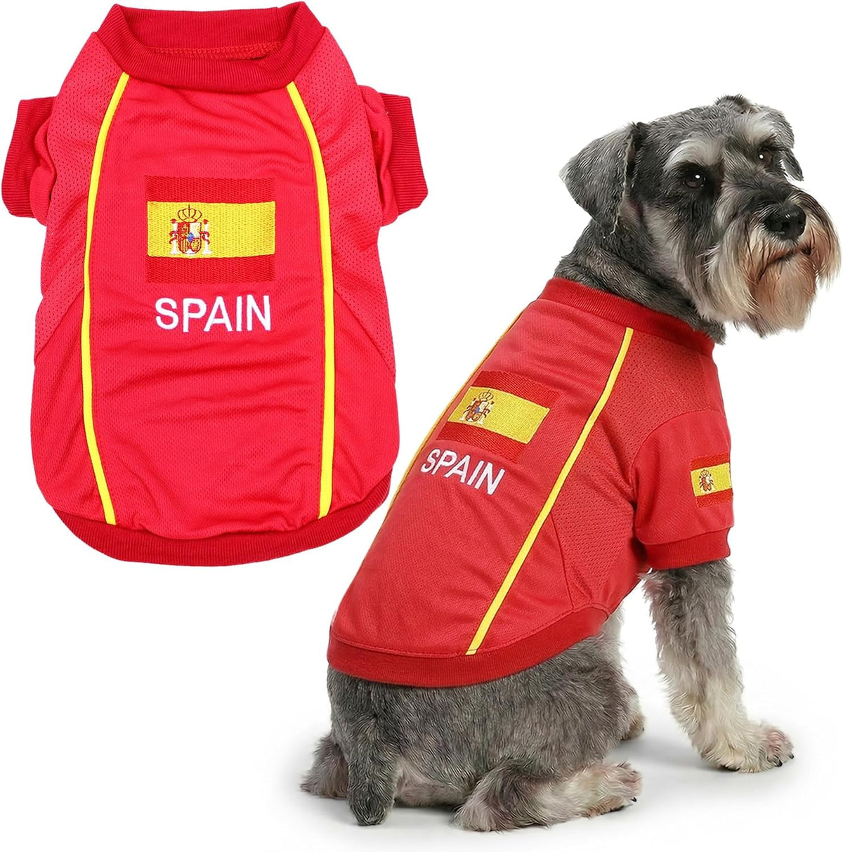 Parisian Pet Breathable Mesh Soccer Jersey for Dogs, XS–5XL