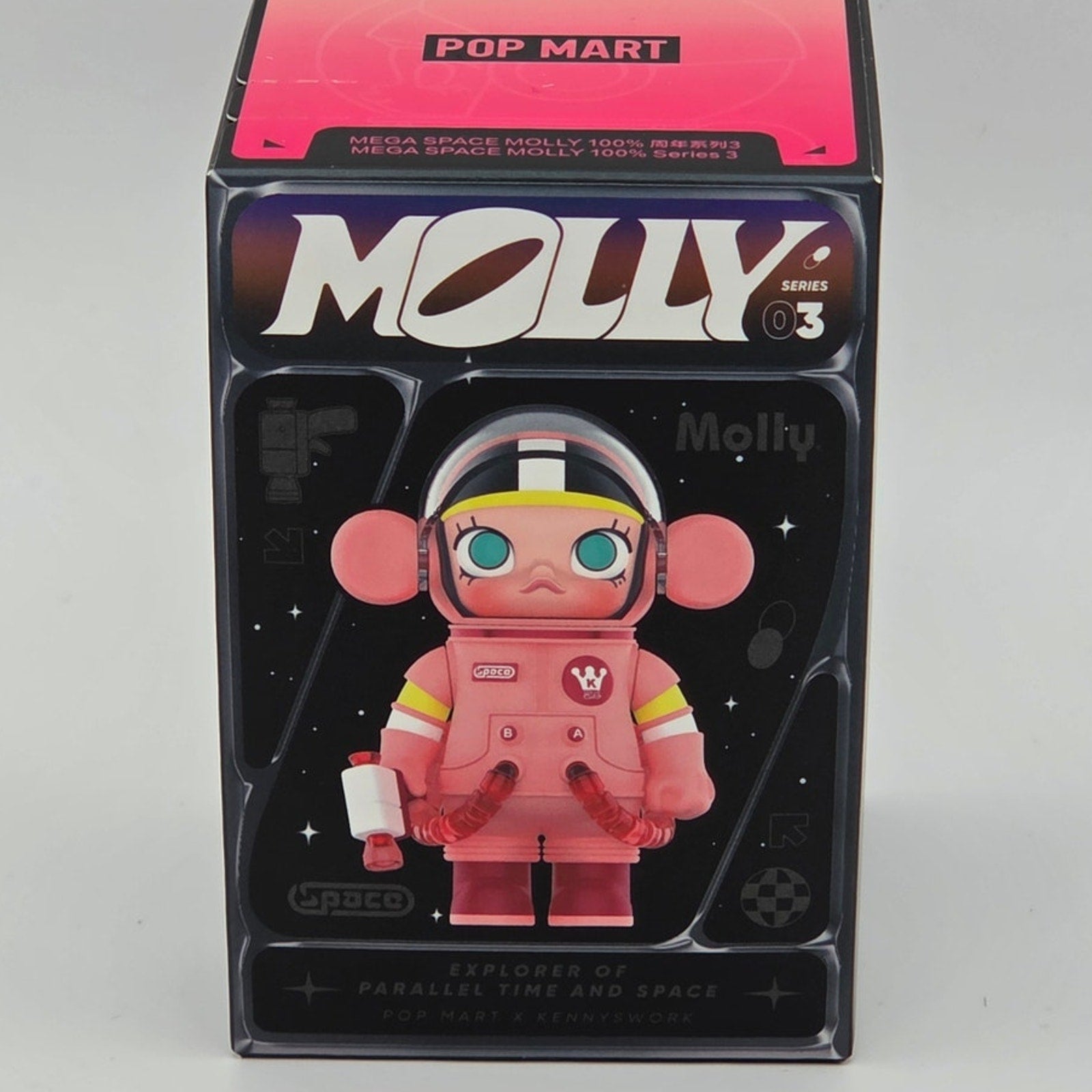 Copied - Popmart - Mega Space Molly 100% Series 3 - Card Confirmed Peach