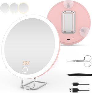 Pink Stand Tweezers Scissors