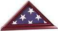 3'x5' Flag Display Case, Shadow Box (Not for Burial Funeral Flag), Solid Wood Cherry Finish