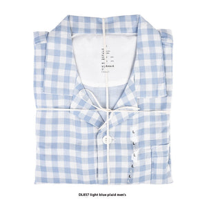 DL857 Light Blue Grid Men