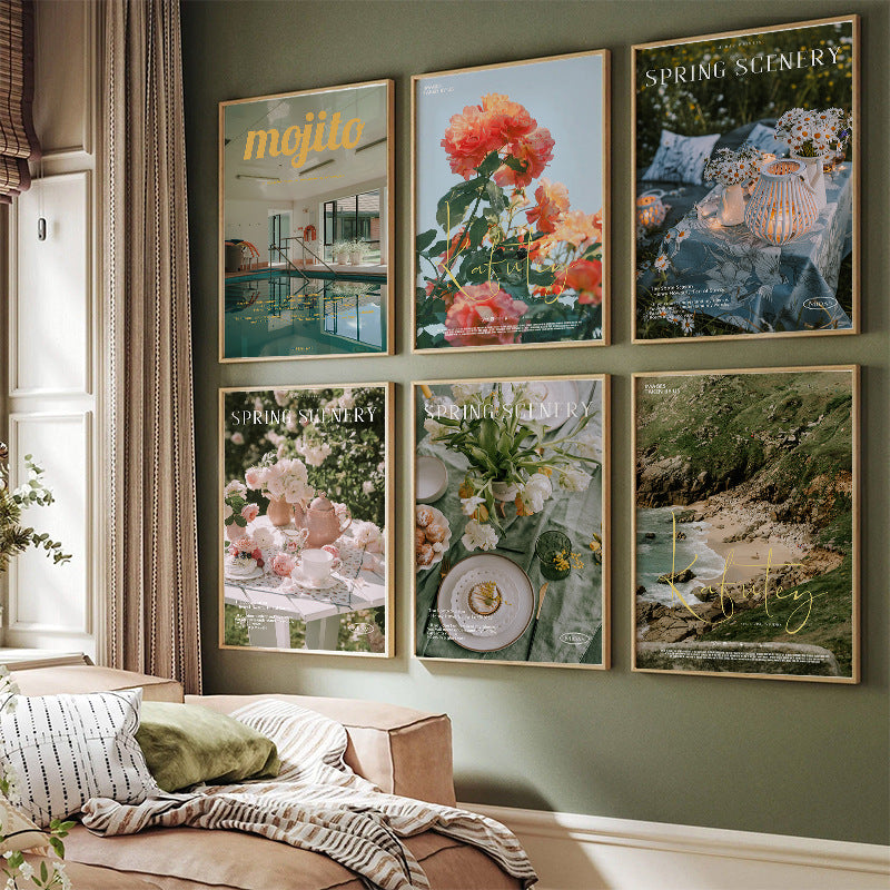Nordic Landscape Painting Bedroom Bedside Decoration