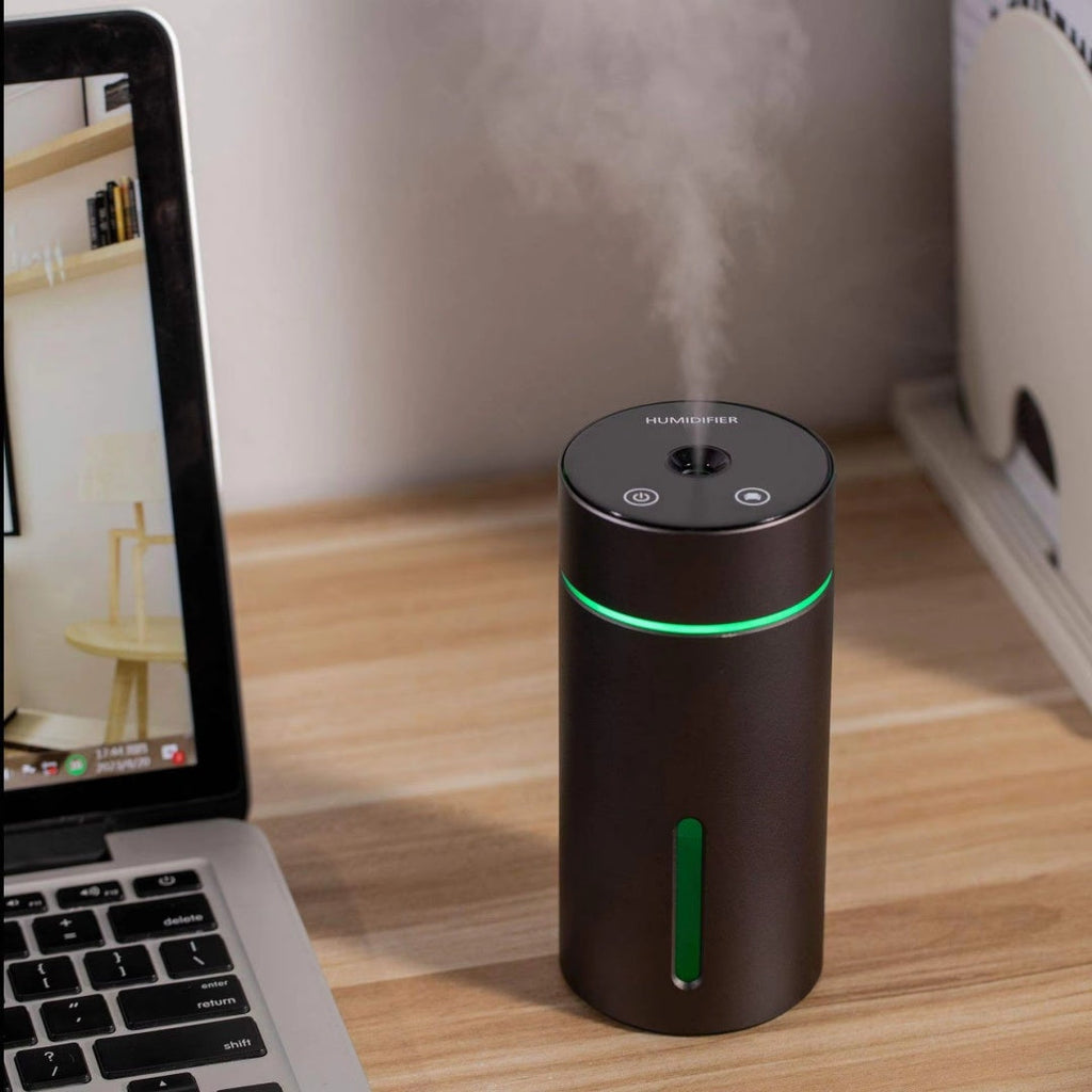Portable Car Air Humidifier Aluminium Essential Oil Diffuser 260ml Car Aroma Diffuser For Home Office