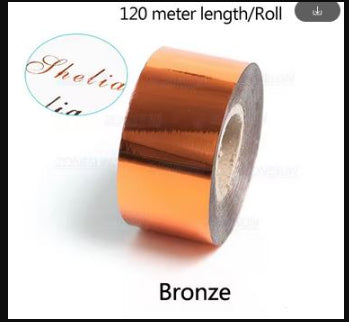Electrochemical Aluminum Leather Plastic Hot Gold Foil Branding Multi-color Optional Cutting On Demand