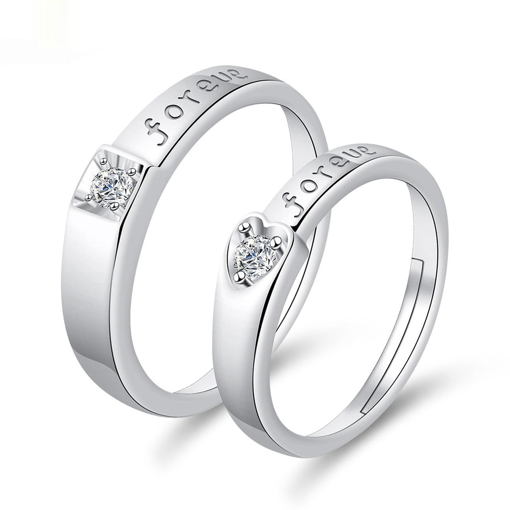 Moissanite Engagement Couple Couple Rings