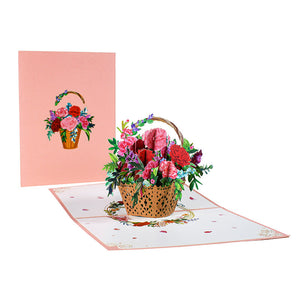 B basket of carnations