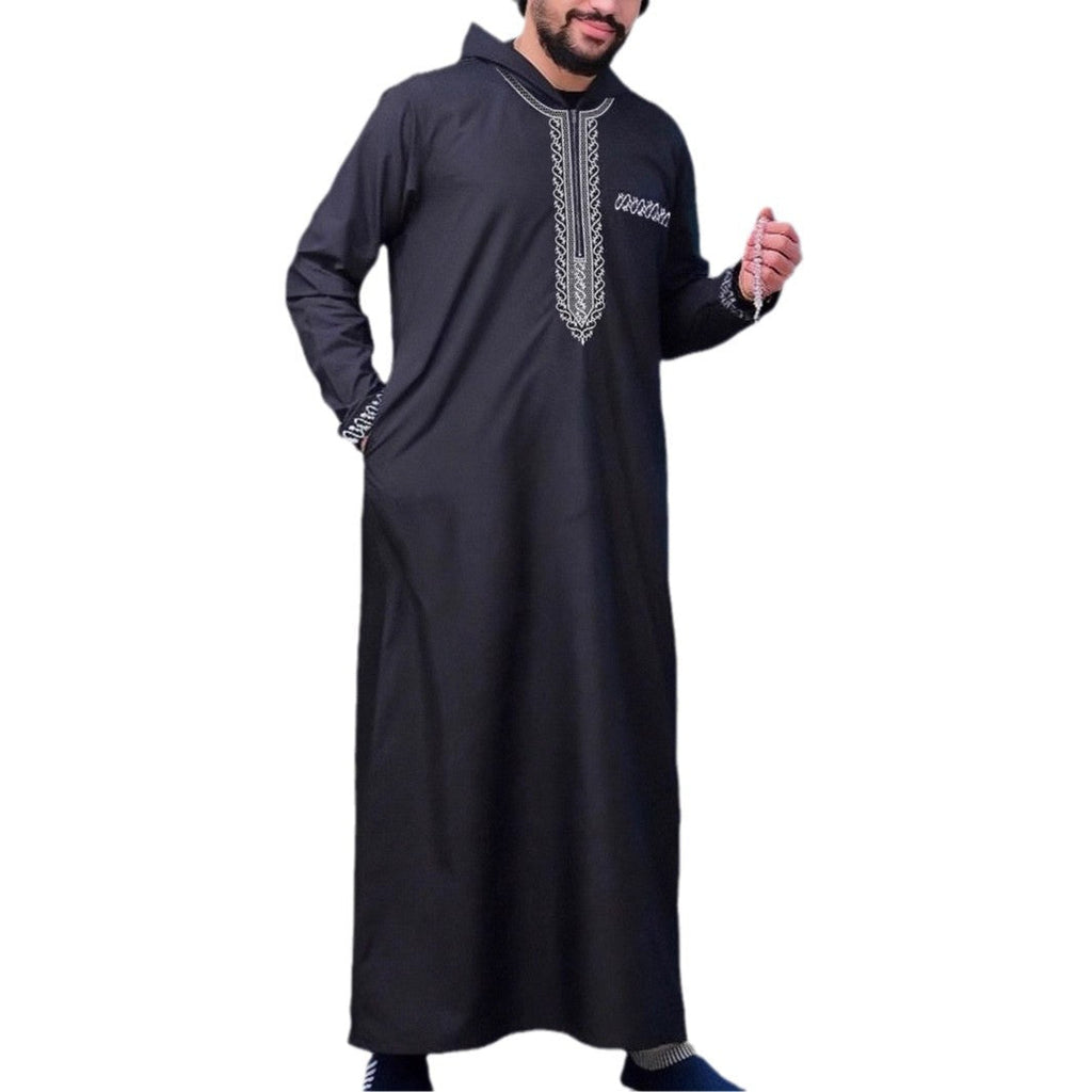 New Men's Loose Hooded Robe