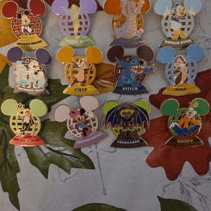 disney pins ear globe set
