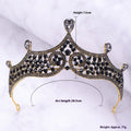 Retro Baroque Black Marriage Royale Decorative Crown
