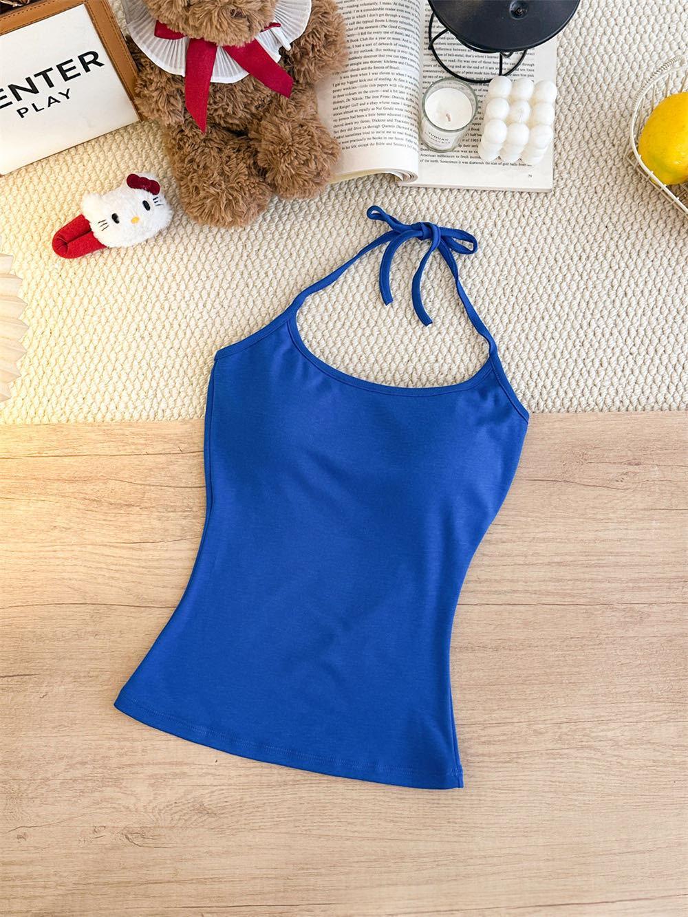 Womens Fashionable Figure-flattering Off-shoulder Halter Strap Dress