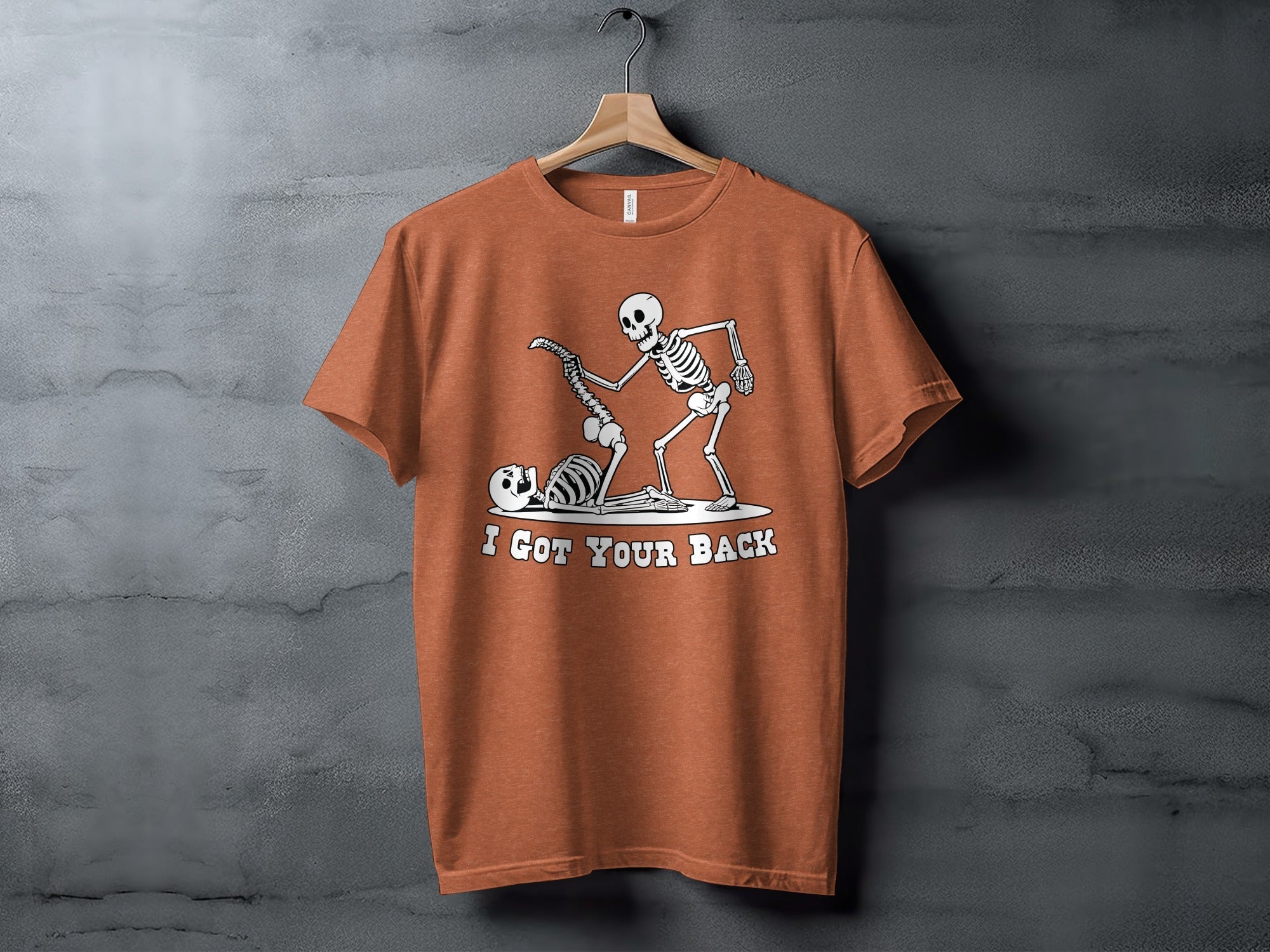 I Got Your Back Skeletons Funny Anatomy Joke Design T-Shirt