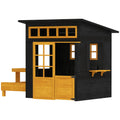 Chalkboard Cottage Playhouse with Picnic Table