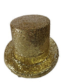 Rubies Chunky Gold Glitter Top Hat