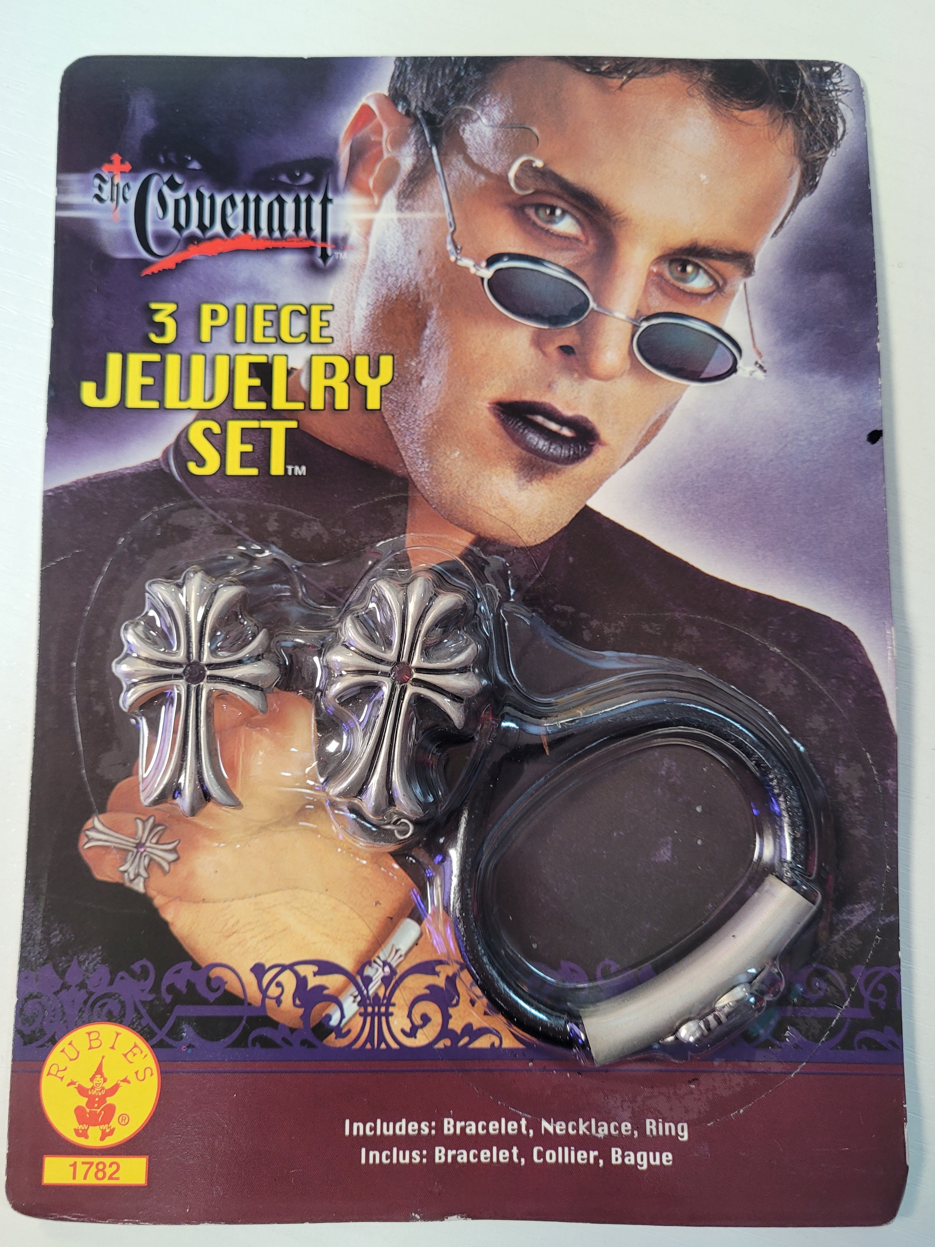 The Covenant: Gothic Nights Male Vampire 3 Piece Costume Jewelry Set