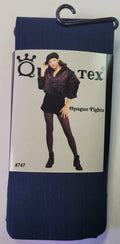 Opaque Navy Blue Tights Women's