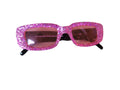 Vintage Style Rectangle Glitter Glasses