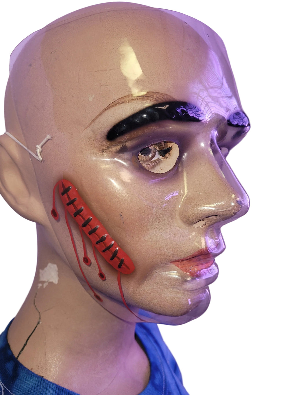 Plastic Wounded Face Bloody Masks