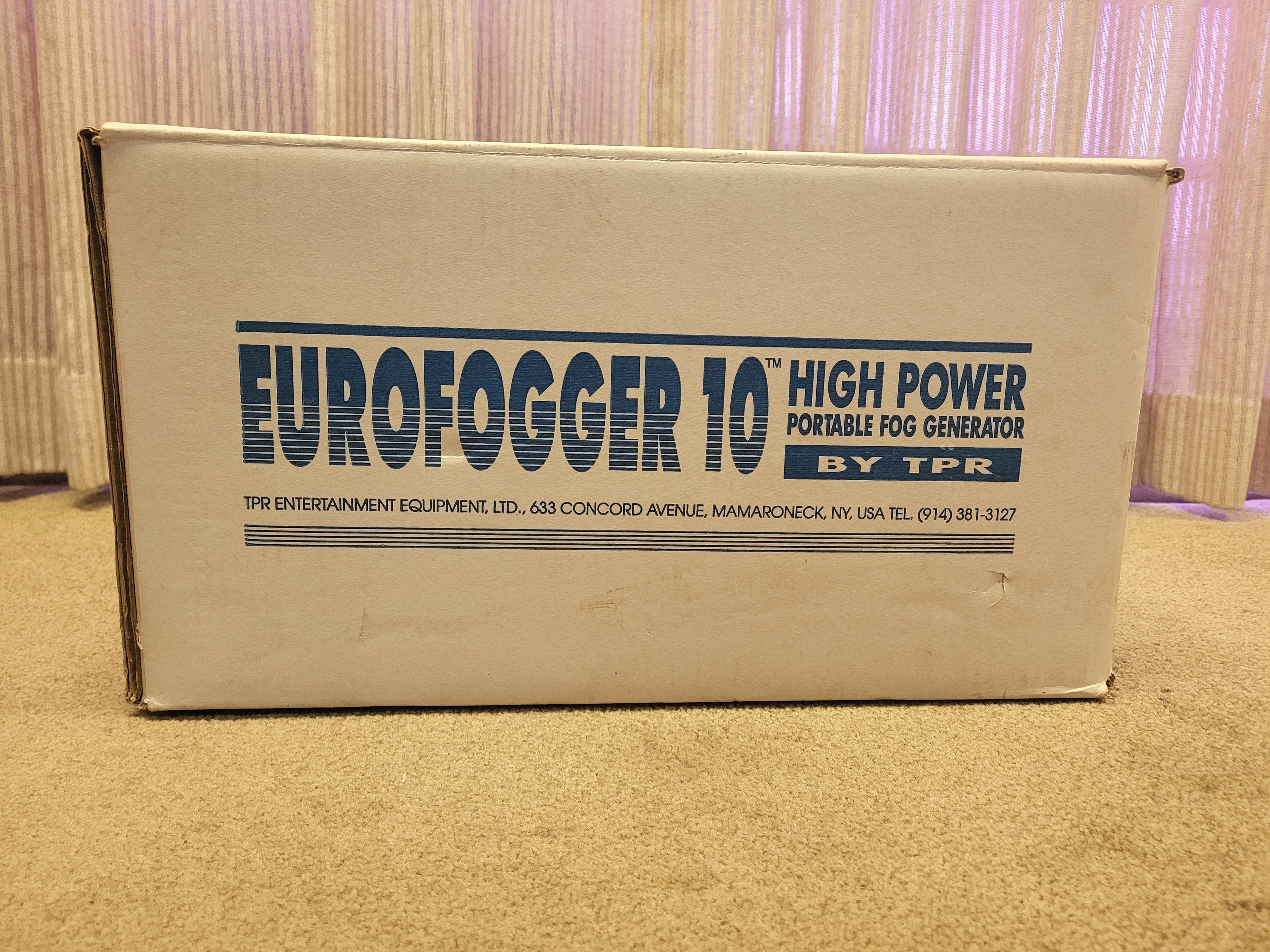 Eurofogger 10 High Power Portable Fog Generator Machine by TPR 120V