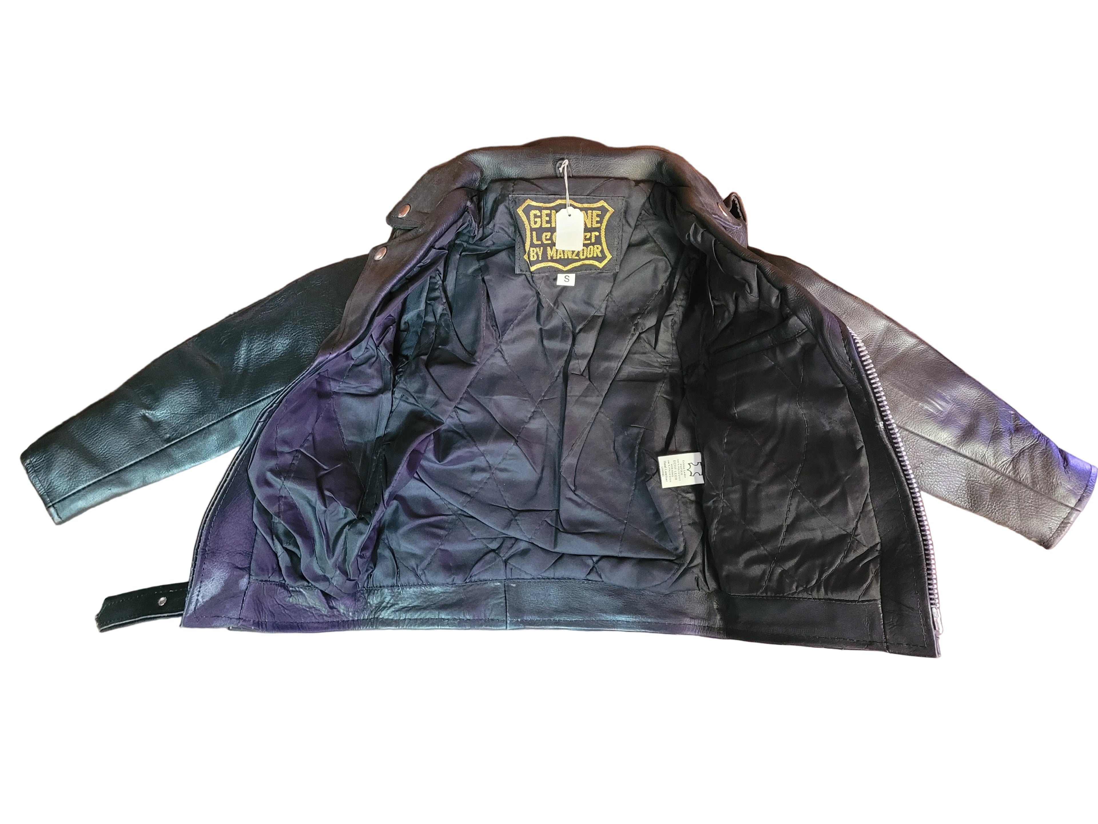 Genuine Leather Jacket Boys Small