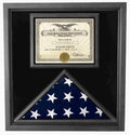 Flag Connections Premium USA-Made Solid wood Flag Document Case,Black Finish 5 x 9.5 flag