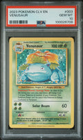 Graded 2023 PKM CLV EN Venusaur & Lugia Ex Deck #003 Venusaur Trading Card Game PSA 10 Gem Mint