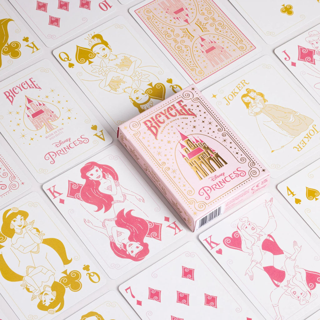 Bicycle Disney Princess Playing Cards – Pink or Blue Enchanted Edition