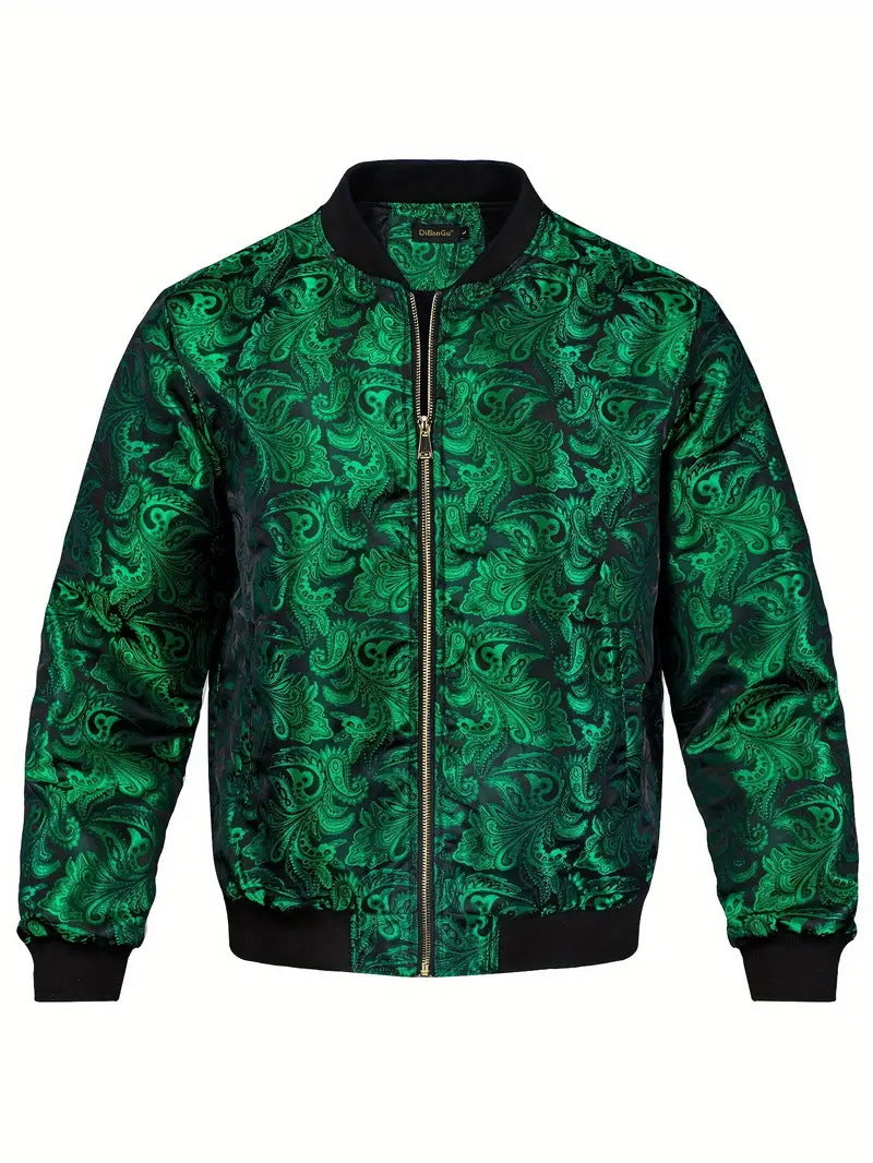 Mens Stylish Trendy Jacket With A Stand-up Collar